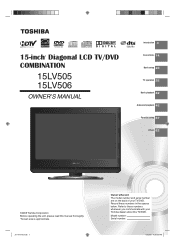 Toshiba 15LV506 Owner's Manual - English