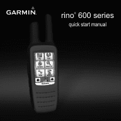Garmin Rino 655t Quick Start Manual