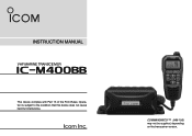 Icom M400BB Instruction Manual