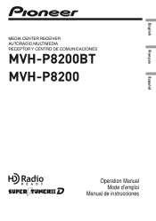 Pioneer MVH-P8200BT Owner's Manual