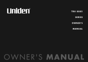 Uniden TRU8885 English Owners Manual