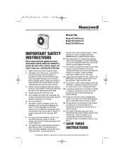 Honeywell HZ2800BW Owners Manual