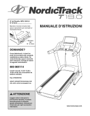 NordicTrack 19.0 Treadmill Italian Manual