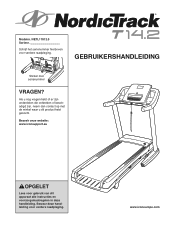 NordicTrack T14.2 Treadmill Dutch Manual