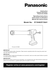 Panasonic EY3640LS1S EY3640 Owners Manual