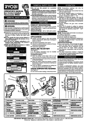 Ryobi ELL1002 User Manual