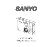 Sanyo VPC E1 Instruction Manual, VPC-E1000