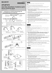 Sony HT-SF470 Quick Setup Guide