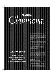 Yamaha CLP-311 Owner's Manual