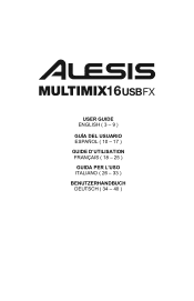Alesis MultiMix 16 USB FX User Guide