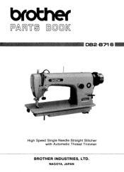 Brother International DB2-B716 Parts Manual - English