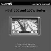 Garmin Nuvi 200W Owner's Manual