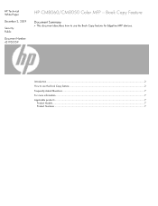 HP CM8000 HP CM8060/CM8050 Color MFP  -  Book Copy Feature
