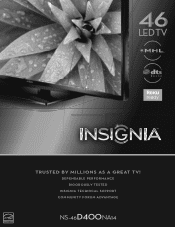 Insignia NS-46D400NA14 Information Brochure (English)