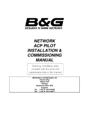 Lowrance Auto-Standby button Metal Network Autopilot Installation and Commissioning Manual