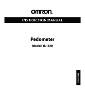 Omron HJ-320 Instruction Manual