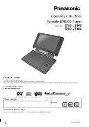 Panasonic DVD-LS855TP Portable Dvd/cd Player