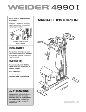 Weider 4990 I Italian Manual