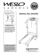 Weslo Cadence 5.0 Treadmill Spanish Manual