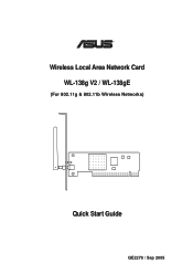 Asus WL-138G V2 Quick Start Guide