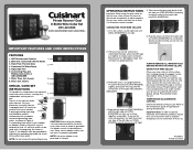 Cuisinart CWC-800CEN Quick Reference