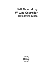 Dell W-7205 Controller Installation Guide