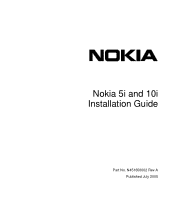 Nokia NBB5005000 Installation Guide