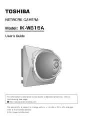 Toshiba IK-WB15A User Guide