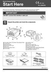 Brother International HL-3040CN Quick Setup Guide - English