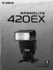 Canon 420EX Speedlite 420EX Instruction Manual