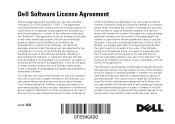 Dell U3011 Dell Software License Agreement