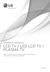 LG 42PW450 Owners Manual