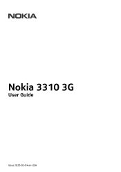 Nokia 3310 3G User Manual