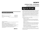 Sony CRX100E Quick Start Guide