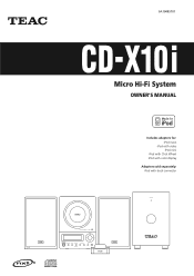 TEAC CD-X10I Owners Manual
