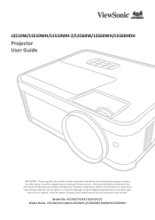 ViewSonic LS560WH User Guide English