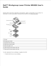 Dell M5200 Dell™ Workgroup Laser Printer M5200 User's Guide