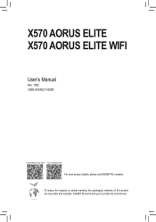 Gigabyte X570 AORUS ELITE User Manual