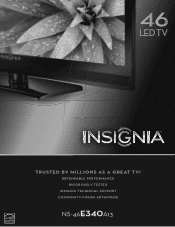 Insignia NS-46E340A13 Information Brochure (English)