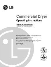 LG CDG3389WD Owner's Manual