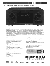 Marantz SR7500 SR7500 Spec Sheet