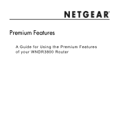 Netgear WNDR3800 Features Guide