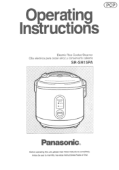 Panasonic SRSH15PA SRSH15PA User Guide