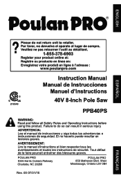 Poulan PPB40PS Owner Manual