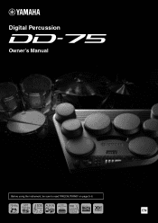 Yamaha DD-75 DD-75 Owners Manual