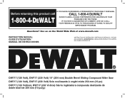 Dewalt DW717 Instruction Manual
