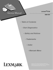 Lexmark 13P0150 Service Guide
