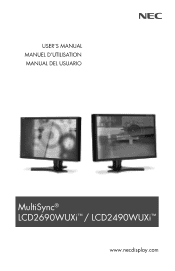 NEC LCD2490WUXI-BK User Manual