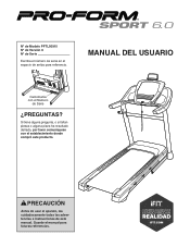 ProForm Sport 6.0 Treadmill Spanish Manual