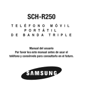 Samsung SCH-R250 User Manual (user Manual) (ver.f8) (Spanish)